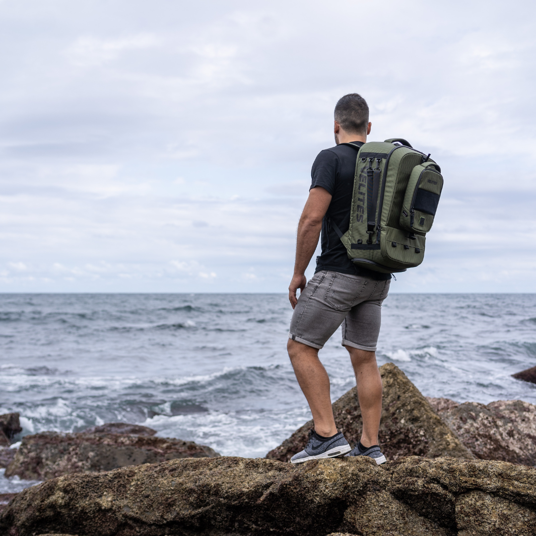 Pack sac à dos Storm Duradiamond Olive + Bouteille isotherme + Séparateur + Trousse de toilette