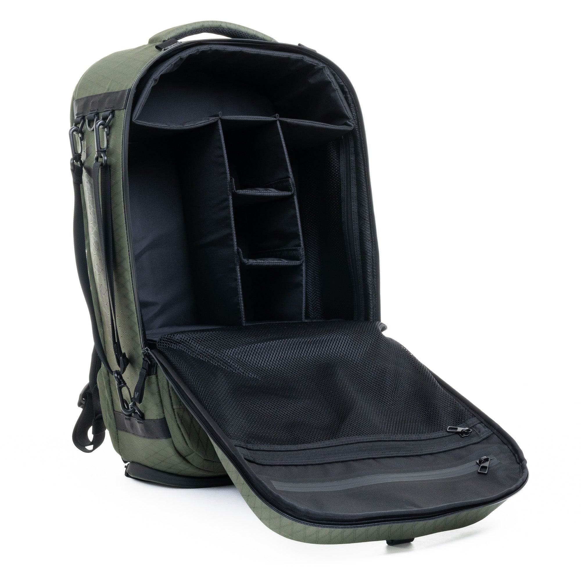 Pack sac à dos Storm Duradiamond Olive + Bouteille isotherme + Séparateur + Trousse de toilette