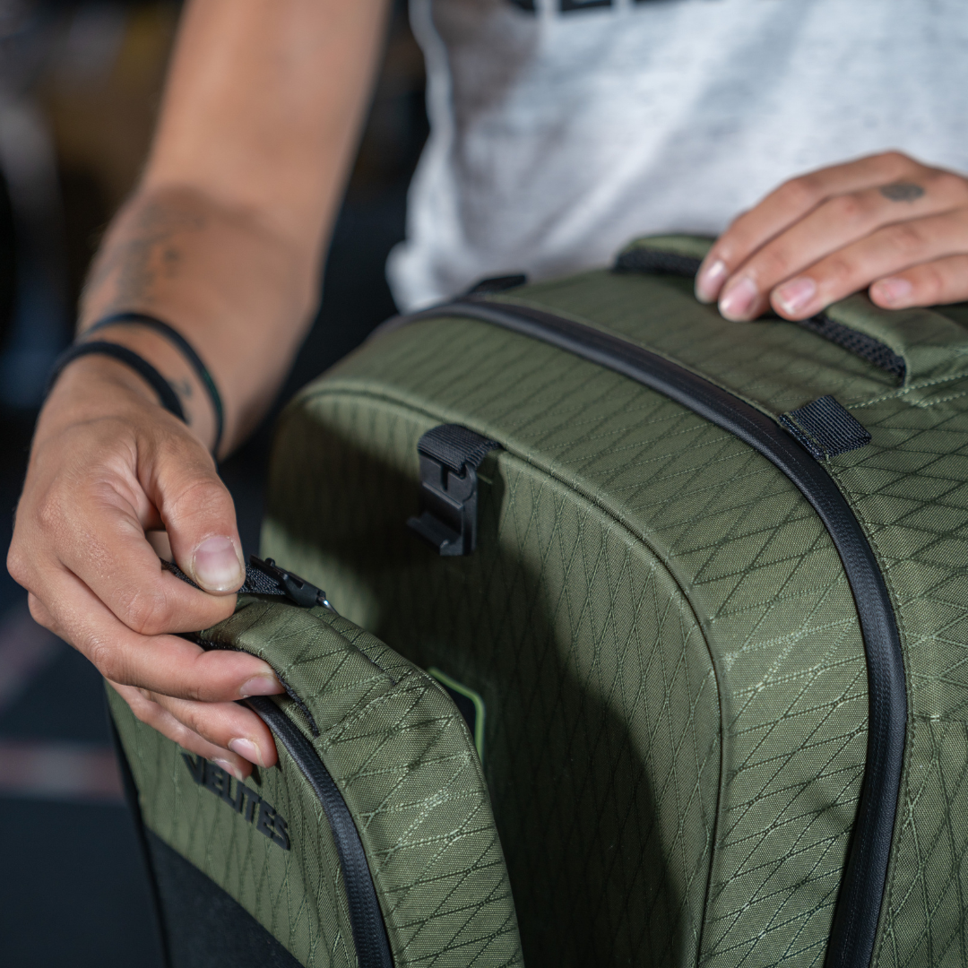 Pack sac à dos Storm Duradiamond Olive + Bouteille isotherme + Séparateur + Trousse de toilette